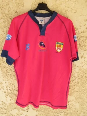 Maillot rugby arbitre Amicale ARMAGNAC BIGORRE Rugby Store rose shirt XL - Photo 1/3