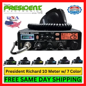 President Richard 10 Meter Radio, HAM Radio Transceiver with 7 Color Display - Picture 1 of 15