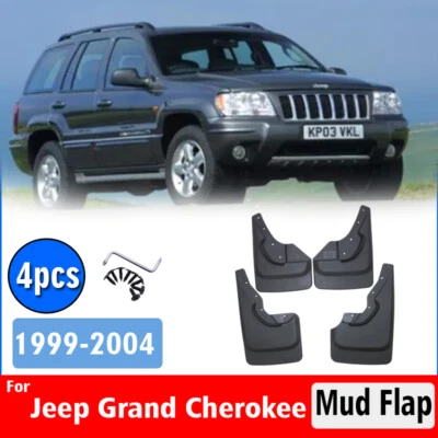 Mud Flaps Splash Guards Fender For Jeep Grand Cherokee 99- 4Pcs Side Mud Guards - Image 1 of 4