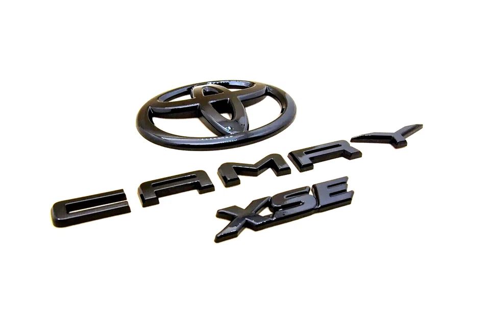 3PCS 2018-2023 TOYOTA CAMRY SE Matte Black EMBLEM OVERLAY KIT PT948-03191-02