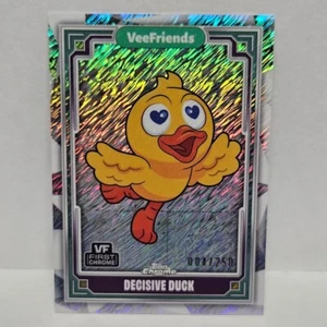 2025 Topps Chrome VeeFriends Decisive Duck #14 Shimmer Refractor Rare SP /250 - Picture 1 of 2