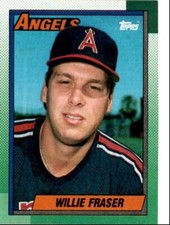 1990 Topps Baseball Cards Willie Fraser California Angels #477