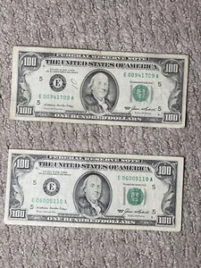 Small Head $100 bill (One Hundred Dollar Bill) - Series 1985 Richmond Virginia - Picture 1 of 2