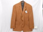 Mens Gianfranco Ruffini Stretch Suede Sportscoat 46LG Tan Brown Jacket NWT $120
