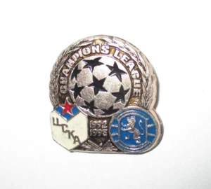 Football Pin Badge Rangers vs CSKA Moscow Champions League 1992/1993 - Picture 1 of 4