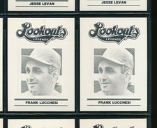 Lot (2) 1988 CHATTANOOGA LOOKOUTS LEGENDS Frank Lucchesi Baseball (BN21) SWSW6