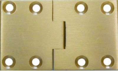 FURNITURE KNOWLEDGE Heavy Solid Brass English Butler Tray Hinge Square Ends tray table leaf antique