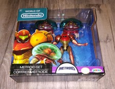 World of Nintendo Metroid Set Samus Figurine Figures 