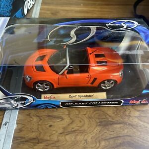 MAISTO SPECIAL EDITION 1/18 SCALE OPEL SPEEDSTER!!! ORANGE WITH BLACK 31615