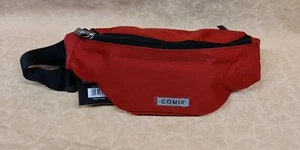 RED COMIX POUCH WITH 2 ZIP cod.25954 - Picture 1 of 2