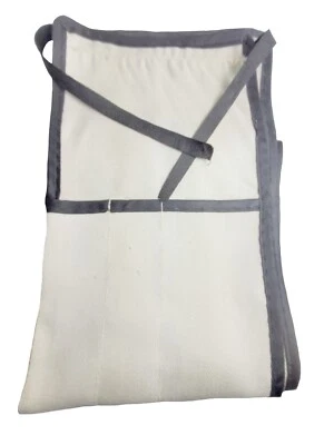 OLDE FLY SHOP FLY ROD CLOTH BAG, ROD SOCK LIGHT TAN BLACK TRIM FOR A 2PC 8FT FLY ROD