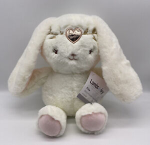 New Lambs And Ivy 10 Inch Pixie The Bunny Plush Stuffed Animal Heart Crown NWT