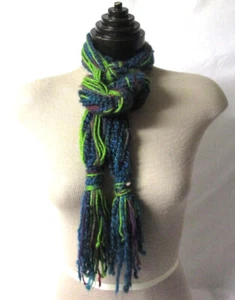 Faja de cinturón bufanda larga anudada verde azulado 64" A324w - Imagen 1 de 5