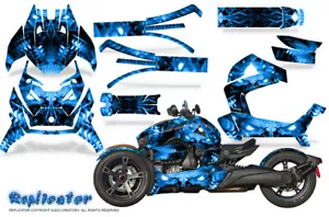 CAN-AM BRP RYKER 2019-2023 KIT DE GRÁFICOS CREATORX CALCOMANÍAS REPLICADOR AZUL - Imagen 1 de 1