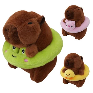 Capybara Key Chain Charm Super Soft 4Inch Swimming Capybara Pendant Exceptional - Picture 1 of 14