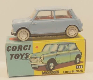 Corgi Toys No.226 Morris Mini Minor Car (1960-1967). Original Blue. - Picture 1 of 16
