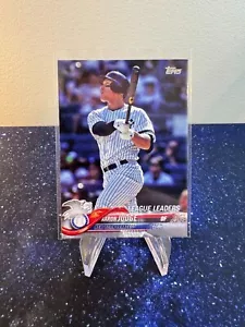 2018 Topps Serie 1 Aaron Judge League Leaders #111 Yankees - Imagen 1 de 2