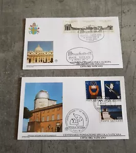 VATICAN ARHITECTURE 2 FIRST DAY OF ISSUE WITH BEAUTIFUL CANCELLED 1991 - Picture 1 of 2