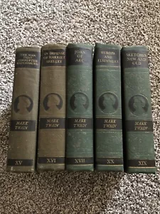 Lot Of 5 Harper & Brothers HC Books, Mark Twain 1917-1928 - Picture 1 of 3