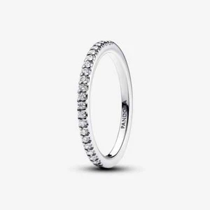 *BRAND NEW* Pandora Timeless Sterling Silver CZ Sparkling Band Ring 192999C01 - Picture 1 of 4