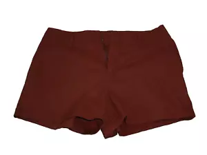 Women's High-Rise Everyday Chino Shorts - A New Day Bronze Brown Size 10 - Picture 1 of 2