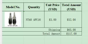 NT40 APU16 CNC Fräsfutterhalter Fräsarbeitsaufnahme APU16 - Bild 1 von 2