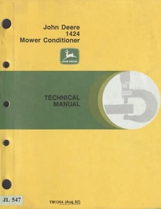 JL547 John Deere 1424 Mower-Conditioner Technical Manual (1982) TM1264 - Picture 1 of 1
