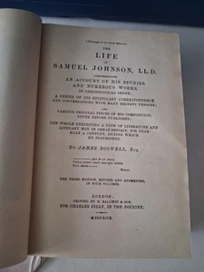 Boswell's Life of Johnson, Vol. I and II 1924 Hardcover - Picture 1 of 10