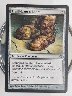 Trailblazer's Boots Zendikar LP #208 Small Seller ✉️ Fast Free Shipping! - Image 1 of 2