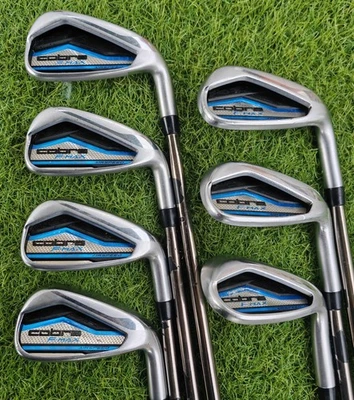 Cobra F Max Irons 5-SW Recoil ESX Regular Flex Graphite Shafts Golf Pride Grips - Image 1 of 4