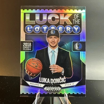 2024-25 Panini Prizm Black - Luck Of The Lottery - Luka Doncic SILVER Prizm #13 - Image 1 of 2