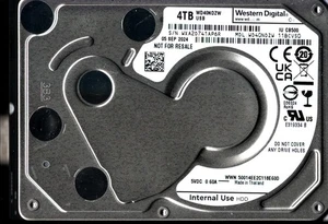 WD40NDZW-11BCVS0 S/N: WXA2D WESTERN DIGITAL 4TB THAILAND SEP 2024 - Picture 1 of 2