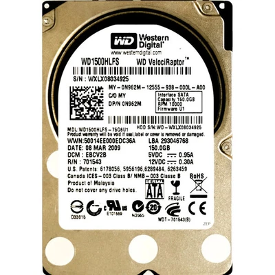 Dell (N962M) 150GB SATA II (SFF) 3Gb/s 10K HDD (0N962M) - Image 1 of 2