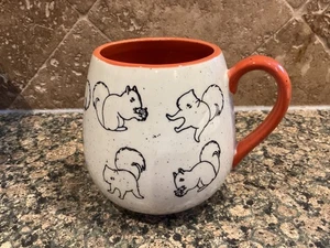 Meritage Eichhörnchen Kaffeebecher Tasse orange Innengriff Keramik rund 18 Unzen Tee - Bild 1 von 4