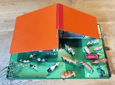 Bauernhof Spielzeug Tiere Set aus den 70 Jahren. 16 Figuren, Retro. - Bild 1 von 4