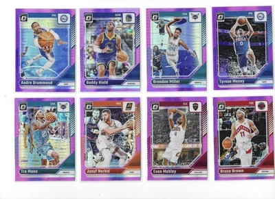 Lote de 10 cartas Donruss Optic Pink Hyper Prizm 2024-25 - NBA LeBron Wemby LaMelo Foto 1 de 2