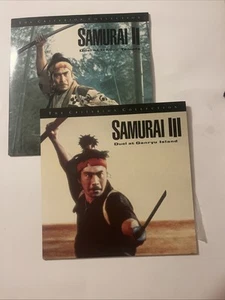 Samurai 3: Duel At Ganryu Island and Samurai 2:Duel At Ichijoji Temple Laserdics - Picture 1 of 5