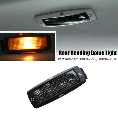 3-pin Black Rear Reading Dome Light For VW Golf For Caddy For Beetle For Bora - Image 1 of 4