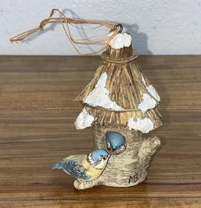 Hallmark Marjolein Bastin Blue Birds Snowy Birdhouse Natures Sketchbook - Picture 1 of 5