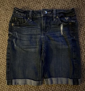 Girls Justice Jean stretch Denim Bermuda Shorts Size 10 S - Picture 1 of 5
