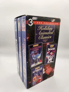 New Sealed Vintage 1995 VHS Box Set Christmas Holiday Animated Classics 3 Videos - Picture 1 of 10