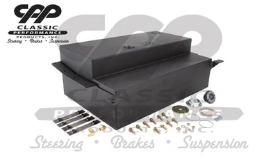 1953 56 Ford F100 Black Aluminum Fuel Tank Carbureted and Fuel Injection Ready - Изображение 1 из 4