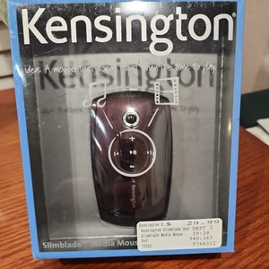 KENSINGTON SLIMBLADE MEDIA LAZER MOUSE (K72282US) BRAND NEW SEALED RARE DEEP PUR - Picture 1 of 5