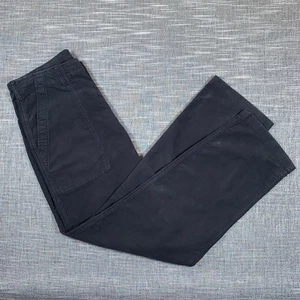 Uniqlo Women's Navy trousers, size S 27-30 waist, barrel leg loose fit baggy - Picture 1 of 10