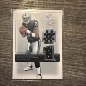 2007 SP Rookie Threads JaMarcus Russell #RT-JR2 Event Worn Card - Picture 1 of 2