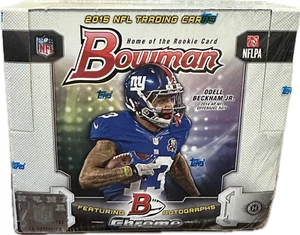 2015 Bowman Chrome Football Factory Sealed Box Packs Cards Sealed Hobby Box - Bild 1 von 1