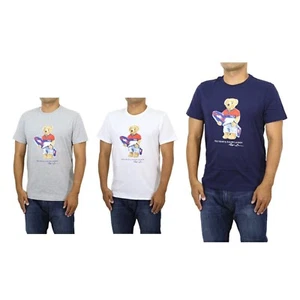 Polo Ralph Lauren Preppy Bear Polo Bear Custom Slim Fit Crewneck T-Shirt Tee - Picture 1 of 10