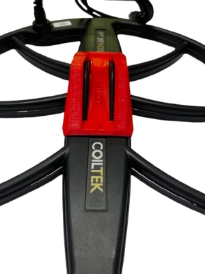 SPIN A DISC Minelab Equinox Coiltek 15" Nox Coil Yoke Strengthener Red