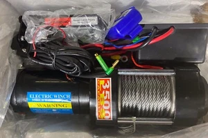 Electric ATV 3500 lb capacity winch with remote. New! - Foto 1 di 2