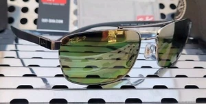 New Ray Ban RB3737CH CHROMANCE Sunglasses Gunmetal w/ Green-Gold Polarized - Picture 1 of 17